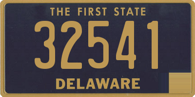 DE license plate 32541