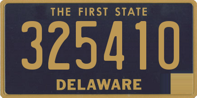 DE license plate 325410