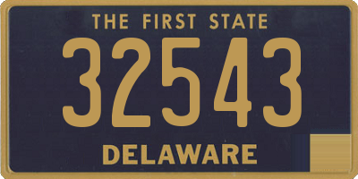 DE license plate 32543