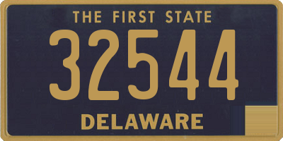 DE license plate 32544