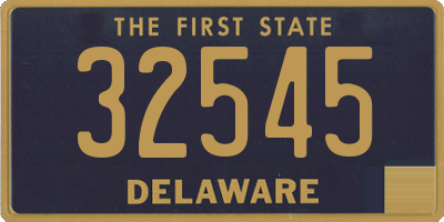 DE license plate 32545