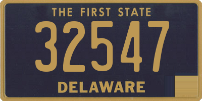 DE license plate 32547