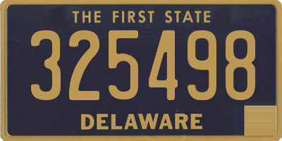 DE license plate 325498