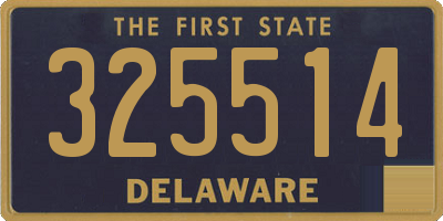 DE license plate 325514