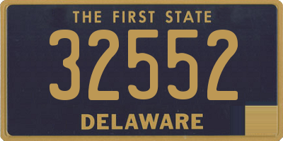 DE license plate 32552