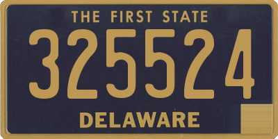 DE license plate 325524