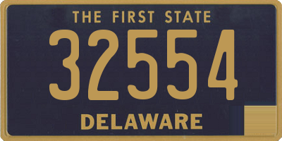 DE license plate 32554