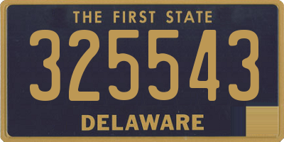 DE license plate 325543