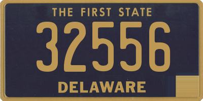 DE license plate 32556