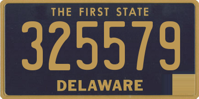 DE license plate 325579