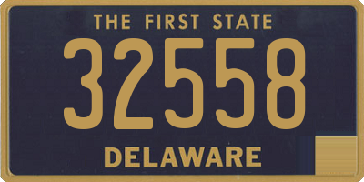 DE license plate 32558