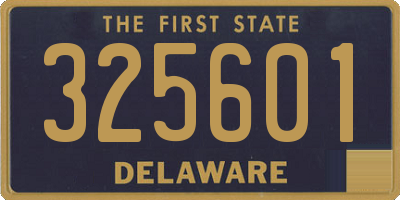 DE license plate 325601