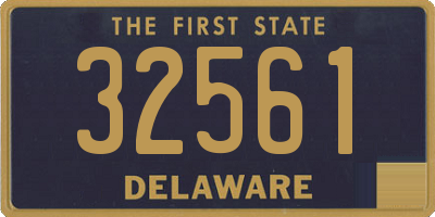 DE license plate 32561
