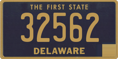 DE license plate 32562