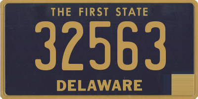 DE license plate 32563