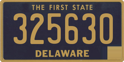 DE license plate 325630
