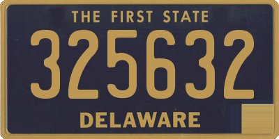 DE license plate 325632