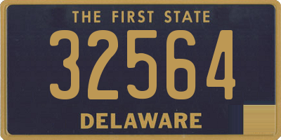 DE license plate 32564