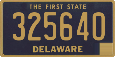 DE license plate 325640