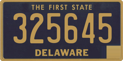 DE license plate 325645