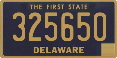 DE license plate 325650