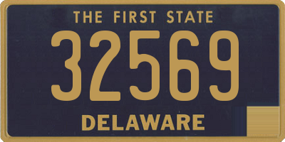 DE license plate 32569