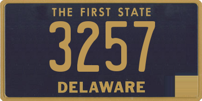 DE license plate 3257
