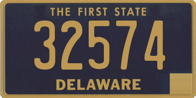 DE license plate 32574