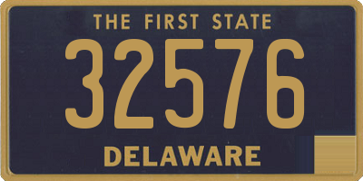 DE license plate 32576