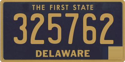 DE license plate 325762