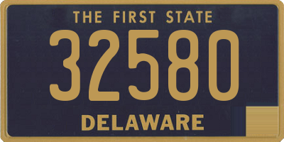 DE license plate 32580