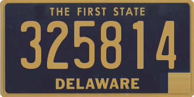 DE license plate 325814