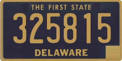 DE license plate 325815