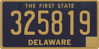 DE license plate 325819