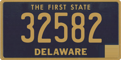 DE license plate 32582