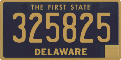 DE license plate 325825