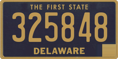 DE license plate 325848