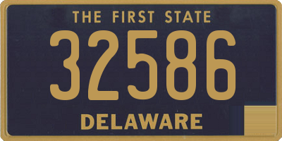 DE license plate 32586