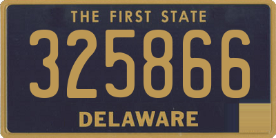 DE license plate 325866
