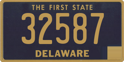 DE license plate 32587