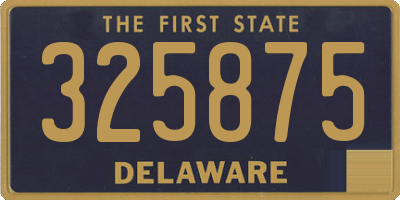 DE license plate 325875