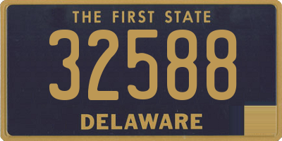 DE license plate 32588