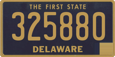 DE license plate 325880
