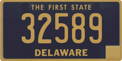 DE license plate 32589