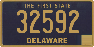 DE license plate 32592