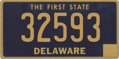 DE license plate 32593