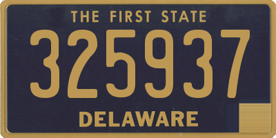 DE license plate 325937