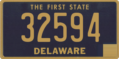 DE license plate 32594