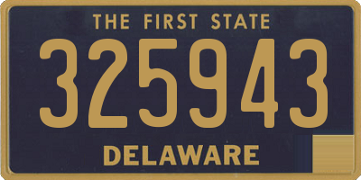 DE license plate 325943