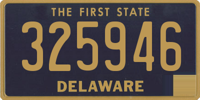 DE license plate 325946